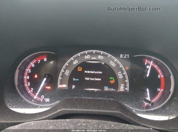 2T3N1RFV1KW075282 2019 TOYOTA RAV4 White Vista de los asientos traseros