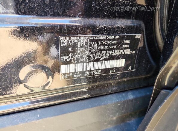 2T3N1RFV6SC514607 2025 TOYOTA RAV4 Black Вид наклейки з VIN-кодом
