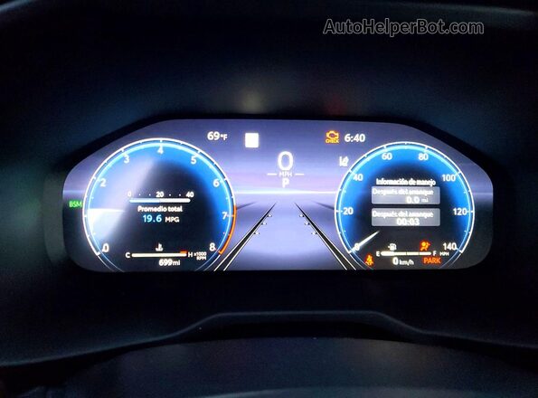 2T3N1RFV6SW634261 2025 TOYOTA RAV4 Gray Instrument cluster view