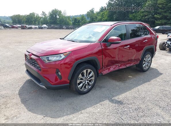 2T3N1RFVXKW071635 2019 TOYOTA RAV4 Red წინა მარცხენა ხედი სამი მეოთხედიდან