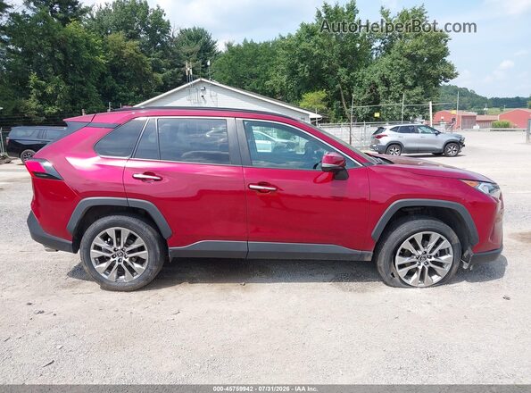 2T3N1RFVXKW071635 2019 TOYOTA RAV4 Red ხელსაწყოთა პანელის ხედი