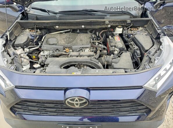 2T3P1RFV0KW071880 2019 TOYOTA RAV4 Blue Vista del compartimento del motor