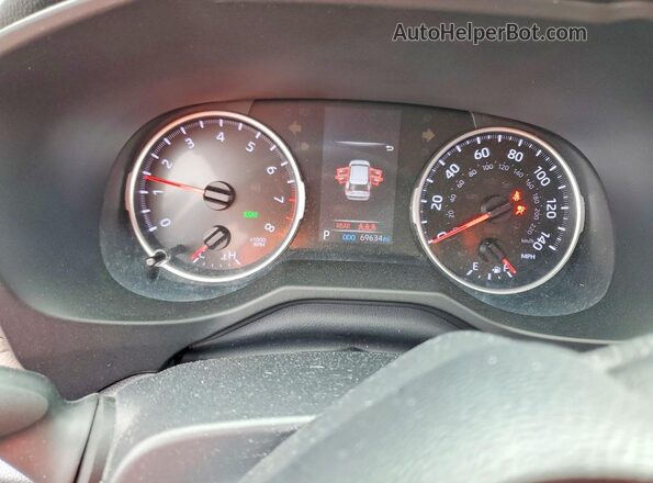 2T3P1RFV0KW071880 2019 TOYOTA RAV4 Blue Vista del cuadro de instrumentos