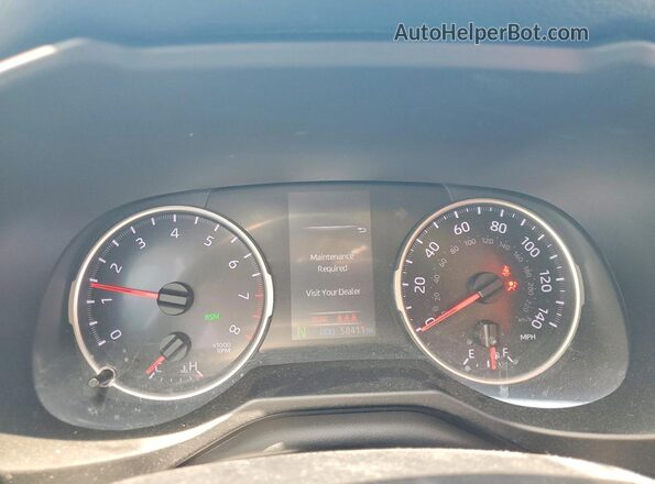 2T3P1RFV0LC061207 2020 TOYOTA RAV4 Синий Вид щитка приборов