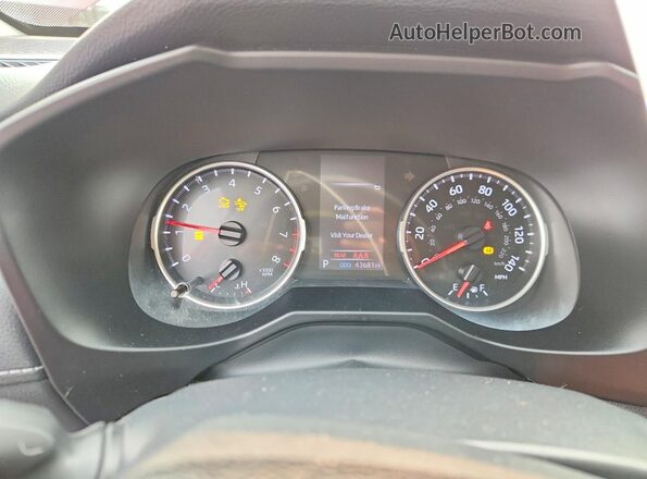 2T3P1RFV0LW100800 2020 TOYOTA RAV4 Red ხელსაწყოთა პანელის ხედი
