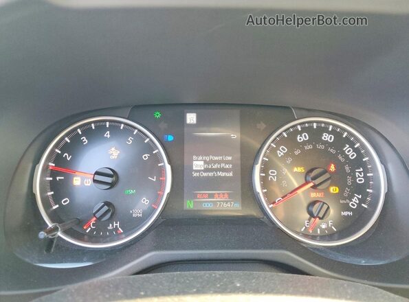 2T3P1RFV0NW255589 2022 TOYOTA RAV4 Gray Սարքավորումների վահանակի տեսք
