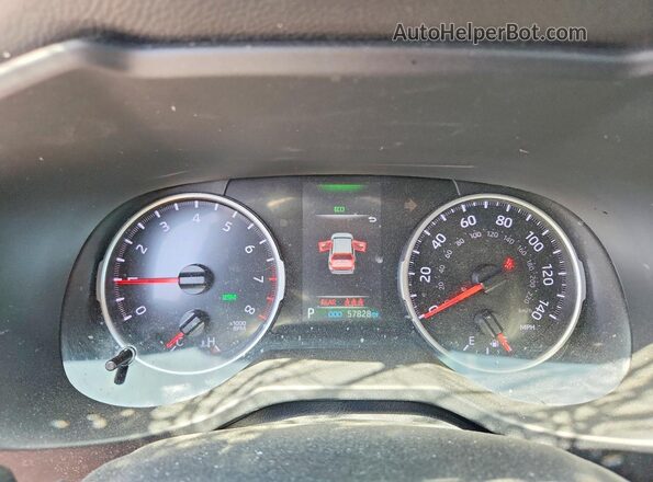 2T3P1RFV0NW291069 2022 TOYOTA RAV4 Blue ხელსაწყოთა პანელის ხედი