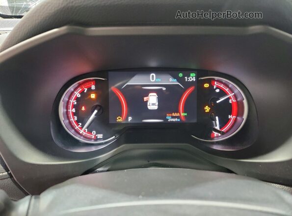 2T3P1RFV0SW543656 2025 TOYOTA RAV4 Black Instrument cluster view