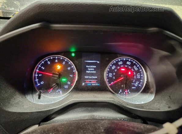 2T3P1RFV1MC245511 2021 TOYOTA RAV4 Gray Instrument cluster view