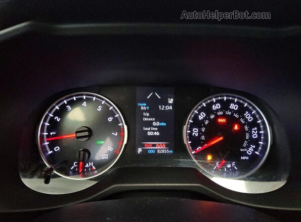 2T3P1RFV1MW216623 2021 TOYOTA RAV4 Black Вид щитка приладів