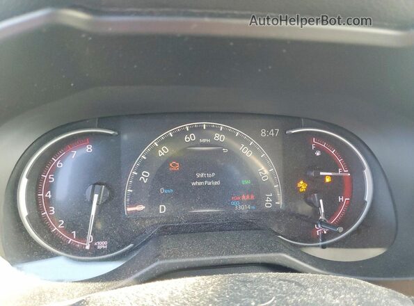 2T3P1RFV1PW353064 2023 TOYOTA RAV4 Gray Instrument cluster view