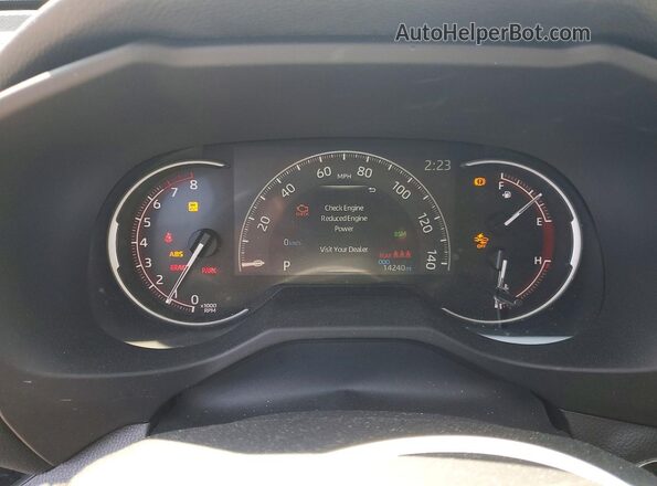 2T3P1RFV1RW423651 2024 TOYOTA RAV4 Blue ხელსაწყოთა პანელის ხედი