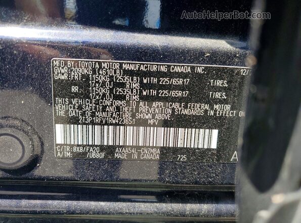 2T3P1RFV1RW423651 2024 TOYOTA RAV4 Blue სალონის 360-გრადუსიანი ხედი