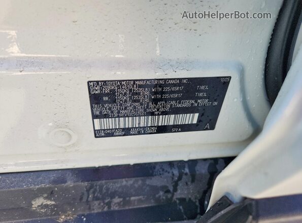 2T3P1RFV1SC567661 2025 TOYOTA RAV4 White Շարժիչի բաժամունքի տեսք