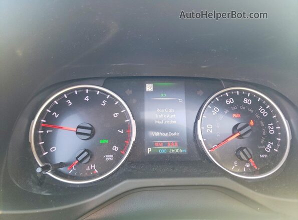 2T3P1RFV2NC262609 2022 TOYOTA RAV4 Black Vista del cuadro de instrumentos