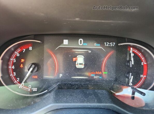 2T3P1RFV2SC563845 2025 TOYOTA RAV4 Gray Սարքավորումների վահանակի տեսք
