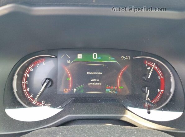 2T3P1RFV2SW551192 2025 TOYOTA RAV4 White Instrument cluster view