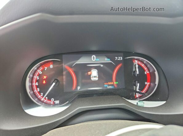 2T3P1RFV2SW631639 2025 TOYOTA RAV4 Blue Вид щитка приладів