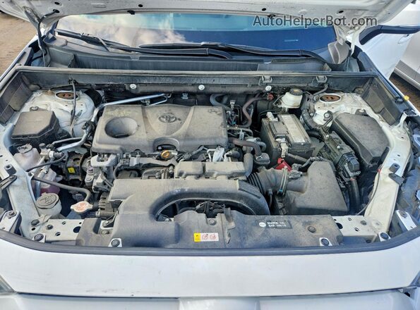 2T3P1RFV3KC020214 2019 TOYOTA RAV4 White Вид підкапотного простору