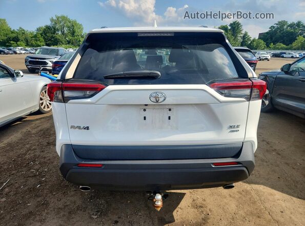 2T3P1RFV3KC020214 2019 TOYOTA RAV4 White Вид ззаду