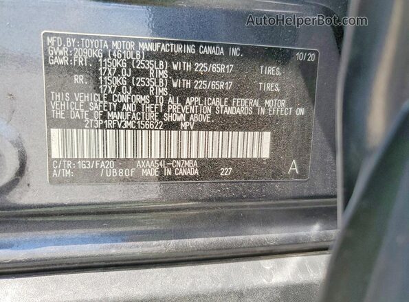 2T3P1RFV3MC156622 2021 TOYOTA RAV4 Black ძრავის განყოფილების ხედი