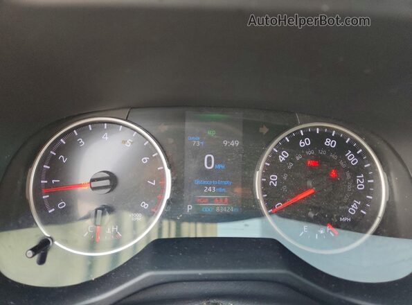 2T3P1RFV3MW143545 2021 TOYOTA RAV4 Silver Вид щитка приладів
