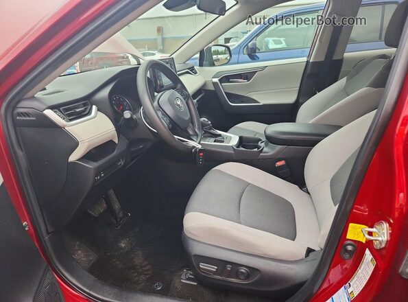 2T3P1RFV3MW248036 2021 TOYOTA RAV4 Бордовый Вид салона спереди