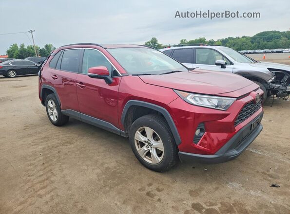 2T3P1RFV3MW248036 2021 TOYOTA RAV4 Бордовый Передняя правая четверть