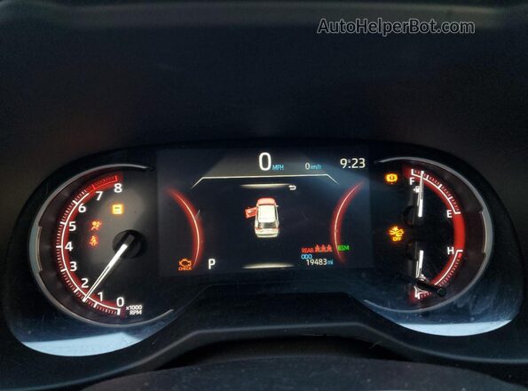 2T3P1RFV3RC394462 2024 TOYOTA RAV4 Gray Вид щитка приладів