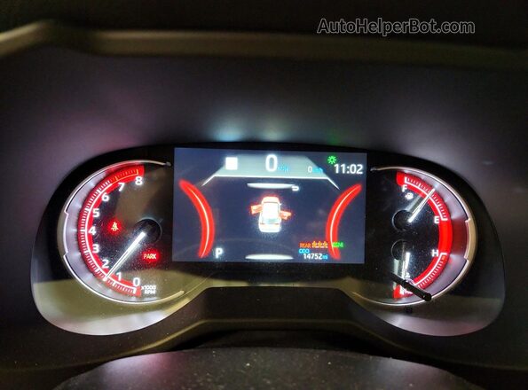 2T3P1RFV3SW512529 2025 TOYOTA RAV4 Blue Вид щитка приладів