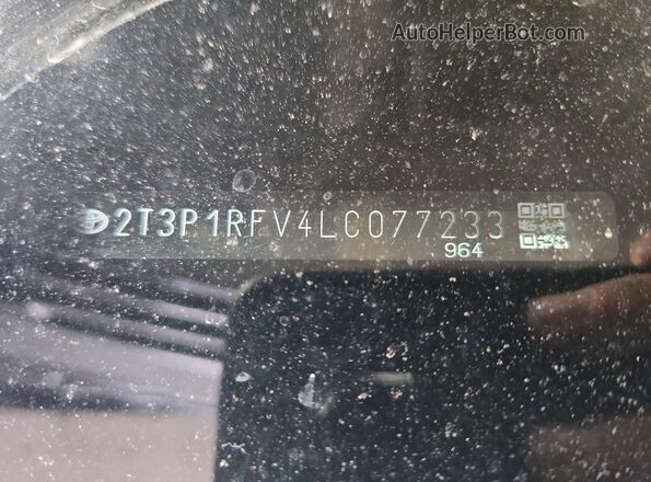 2T3P1RFV4LC077233 2020 TOYOTA RAV4 Charcoal Engine compartment view