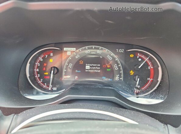 2T3P1RFV4RC476524 2024 TOYOTA RAV4 Gray Widok zestawu wskaźników