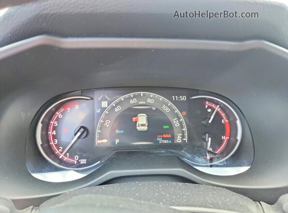 2T3P1RFV4RW446079 2024 TOYOTA RAV4 Blue Instrument cluster view