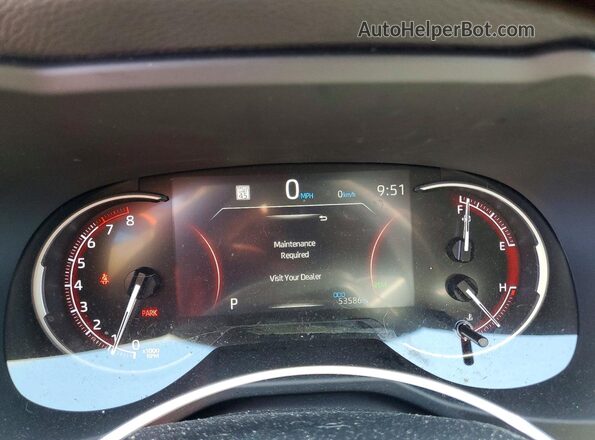 2T3P1RFV4RW465344 2024 TOYOTA RAV4 Black Widok zestawu wskaźników