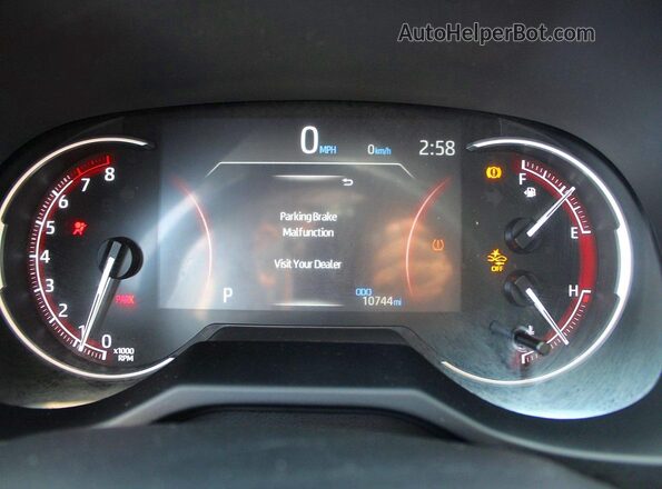 2T3P1RFV4SC550580 2025 TOYOTA RAV4 Black Widok zestawu wskaźników