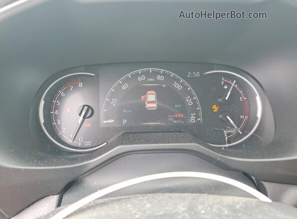 2T3P1RFV4SW598224 2025 TOYOTA RAV4 Black Սարքավորումների վահանակի տեսք