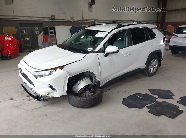2T3P1RFV5MW244795 2021 TOYOTA RAV4 White წინა მარცხენა ხედი სამი მეოთხედიდან