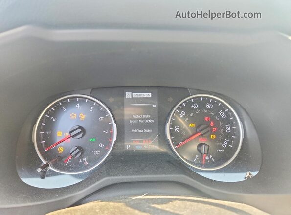 2T3P1RFV5NW254843 2022 TOYOTA RAV4 Белый Вид щитка приборов