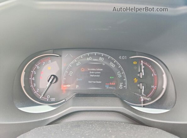 2T3P1RFV5SW514248 2025 TOYOTA RAV4 White ხელსაწყოთა პანელის ხედი