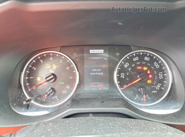2T3P1RFV6MW230016 2021 TOYOTA RAV4 Синий Вид щитка приборов