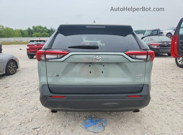 2T3P1RFV6NW315004 2022 TOYOTA RAV4 Зеленый Вид сзади