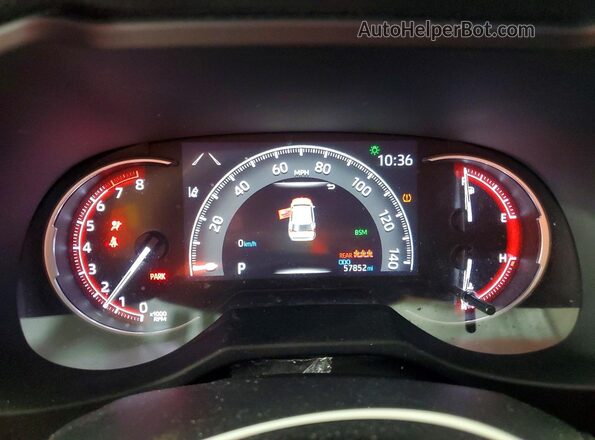 2T3P1RFV6PW388098 2023 TOYOTA RAV4 Red Instrument cluster view