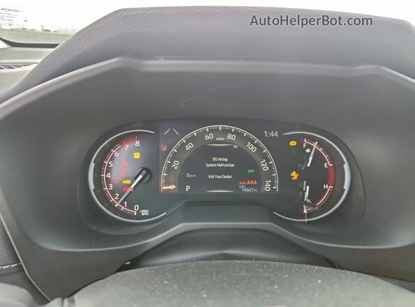 2T3P1RFV6RC425770 2024 TOYOTA RAV4 White Вид щитка приладів