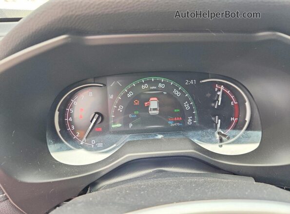 2T3P1RFV6RC436302 2024 TOYOTA RAV4 Silver Widok zestawu wskaźników