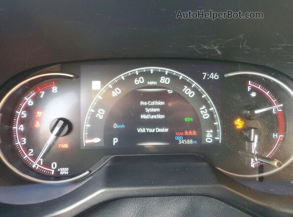 2T3P1RFV6RW411754 2024 TOYOTA RAV4 Бордовый Вид щитка приборов