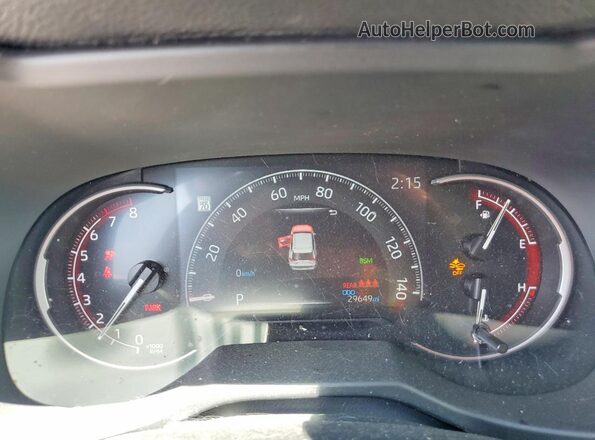 2T3P1RFV6SC517211 2025 TOYOTA RAV4 Silver Instrument cluster view