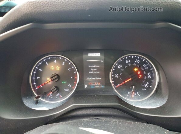 2T3P1RFV7LC103159 2020 TOYOTA RAV4 White Вид щитка приладів
