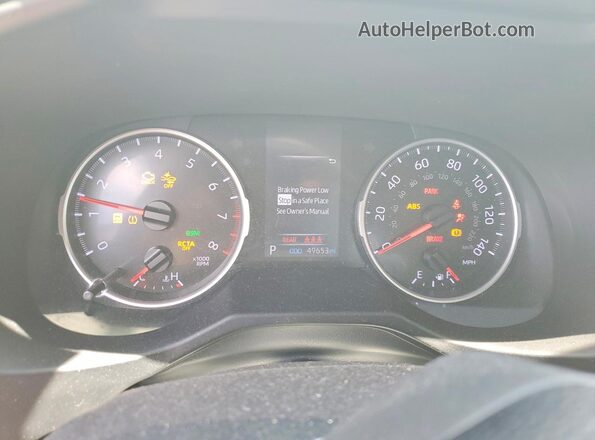 2T3P1RFV7LC140616 2020 TOYOTA RAV4 White Вид щитка приладів