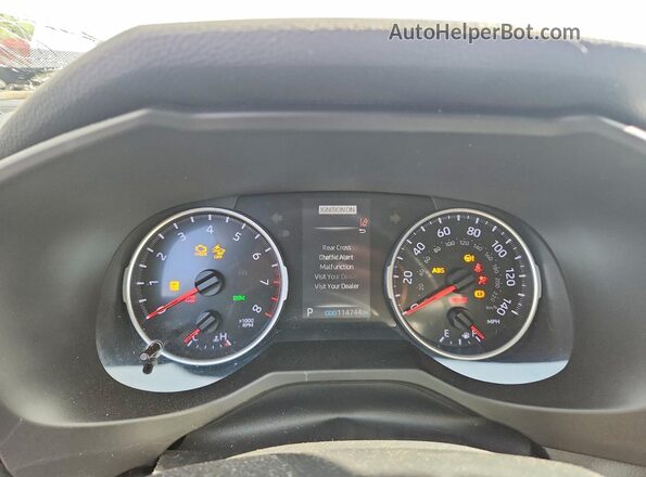 2T3P1RFV8KC019382 2019 TOYOTA RAV4 White ხელსაწყოთა პანელის ხედი