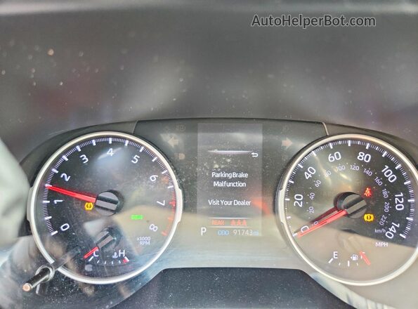 2T3P1RFV8LC094021 2020 TOYOTA RAV4 Silver Вид щитка приладів